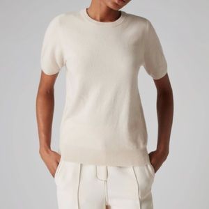 APPLESEED’S Short Sleeve Sweater Pale Blue Medium